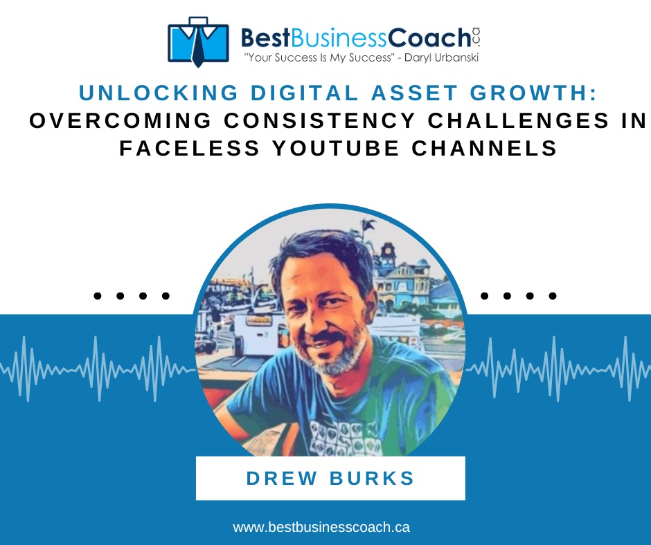 Unlocking Digital Asset Growth: Overcoming Consistency Challenges in Faceless YouTube Channels with Drew Burks, CEO of YT Money Media
