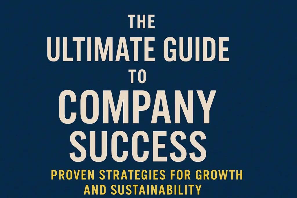 The Ultimate Guide to Company Success: Proven Strategies for Growth and Sustainability