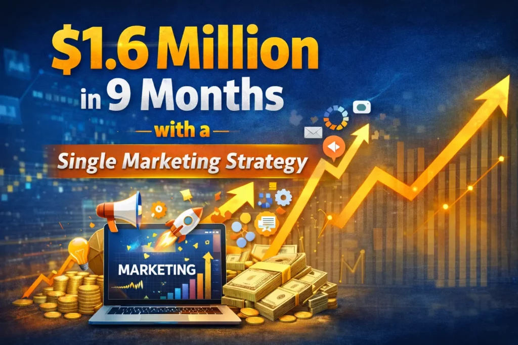 $1.6 Million in 9 Months with a Single Marketing Strategy